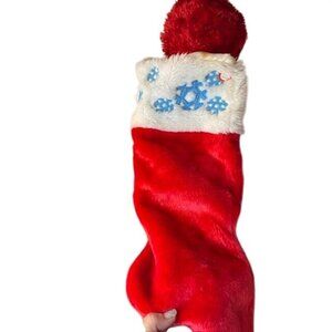 Sesame Street Elmo Christmas Stocking With Embroidered Snowflakes & Press-On Mus